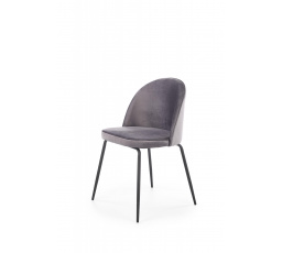 Jedálenská stolička K314, sivý zamat