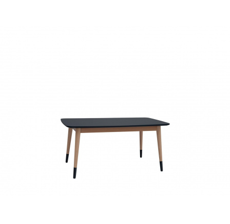 stôl LAWA 021 (TXL021) čierny/bukový prírodný (TX058/TX002)