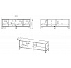 TV komoda NEVIO 20, dub Artisan