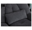 Polohovacie kreslo, elektrické zabudované ovládanie, siva, látka, TV-7089 GREY2