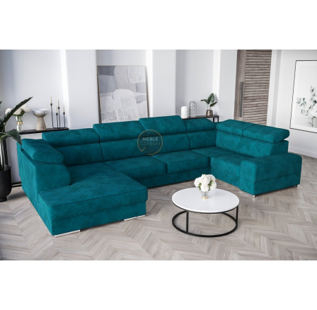 Rohová sedacia súprava ROYAL MAX I 210x375x185 - pravá, tyrkysová Rohová sedacia súprava ROYAL MAX I 210x375x185 - pravá, tyrkysová