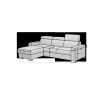 Rohová sedacia súprava FRESIA, Sola 18 Pravá