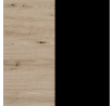 TV stolík CALI C-7, Artisan/čierny mat