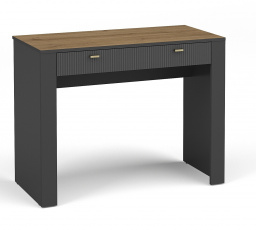 Toaletný stolík MOSSA MO10, dub whisky/čierny mat