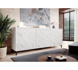 Komoda MARMO KOM200/4D, biela