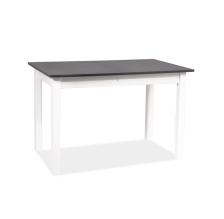 Jedálenský stôl HORACY, antracit/biely mat - 125(170)x75 Jedálenský stôl HORACY, antracit/biely mat - 125(170)x75