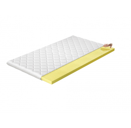 Vrchný matrac - Topper VISCO 140x200 cm, Hypoalergénny poťah Microfibre