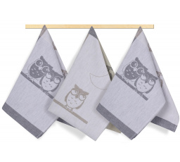 Kuchynská utierka 50x70cm sovičky