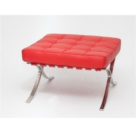 Podnožka BA1 červená prírodná koža