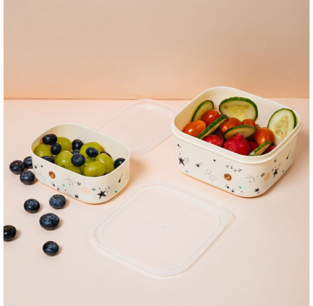 Lunchbox SPACEKID krémový 2 ks. 749643