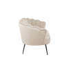 Sofa SF1-FXJG zamatová béžová, nohy čierne