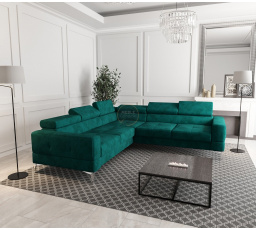 Rohová sedacia súprava TOSCANIA MAX 250×250 - zelená, ľavá