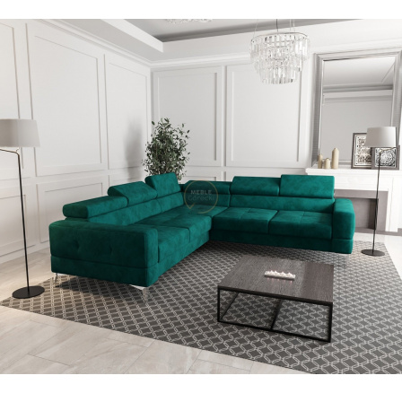 Rohová sedacia súprava TOSCANIA MAX 250×250 - zelená, ľavá