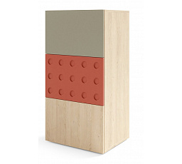 Komoda SALSA SL10, Dub piškótový/Eukalyptus/Salsa