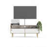 TV komoda RUBY, Hickory/Biela