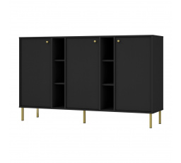 Komoda Tomila 823/2, čierny grafit