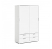 Šatní skriňa LINCOLN 321, Biela