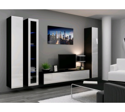 Obývacia stena VIGO 2 - čiernobiela
