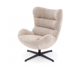 JACKIE relaxačné kreslo s funkciou otáčania, c.béžový (1p=1ks)