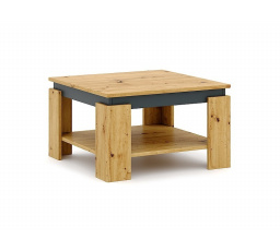 Konferenčný stôl AGAVA 68x68 cm, Artisan Dub/Antracite