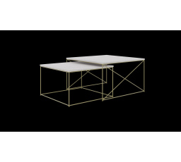 Stolík konferenčný 2v1 Licco Zlatý+Betón