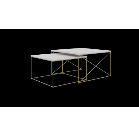 Stolík konferenčný 2v1 Licco Zlatý+Betón