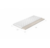 Vrchný matrac - Topper LATEX 120x200 cm, Hypoalergénny poťah Microfibre