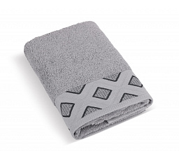 Froté uterák Diamant 50x100cm 500g sivý