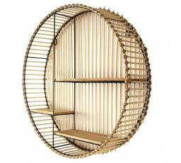 Okrúhla závesná polica Bali boho