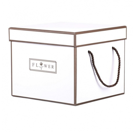 Flower box - papír, krabice, barva bílá, cena za 1 ks Flower box - papír, krabice, barva bílá, cena za 1 ks