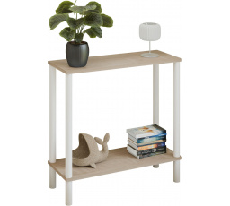 Konzola Claro 80x30 cm - rôzne farby na výber - Dub Sonoma, Biely Mat