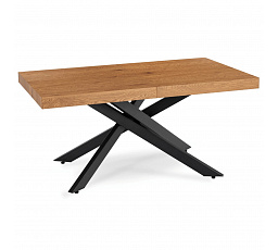 Stôl HAMPTON Rozkladací 160-240 cm Dub Zlatý/Čierny
