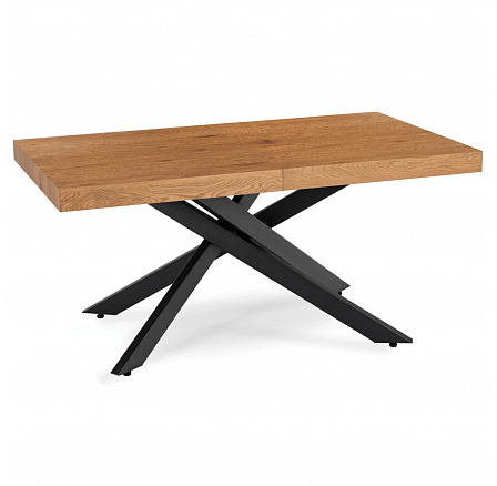 Stôl HAMPTON Rozkladací 160-240 cm Dub Zlatý/Čierny Stôl HAMPTON Rozkladací 160-240 cm Dub Zlatý/Čierny