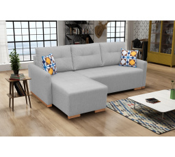 Rohová sedacia súprava Padova L sivá