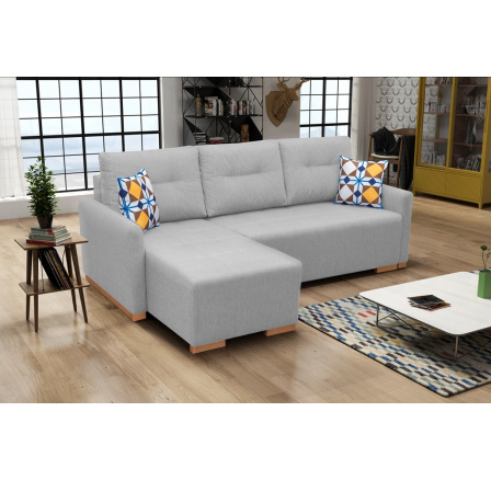 Rohová sedacia súprava Padova L sivá