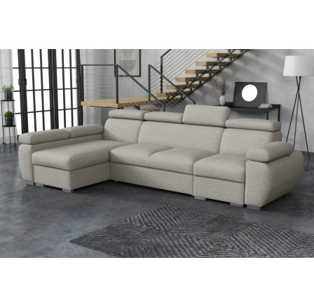 Sedacia súprava Bodie L Aragon svetlo sivá