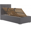 Posteľ Toriana 90x200, tmavo sivá
