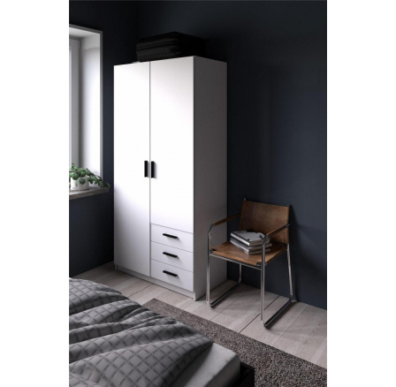 Šatní skriňa SPIKE 084, Biela