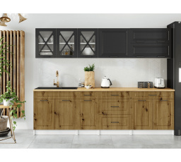 Kuchynská linka Tyra 260/260 grafit/artisan MAT