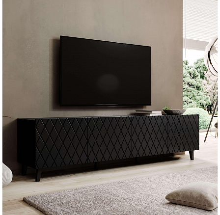 TV komoda ASTI, čierna matná TV komoda ASTI, čierna matná