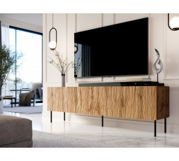 TV komoda JUNGLE RTV, matný dub/matná čierna