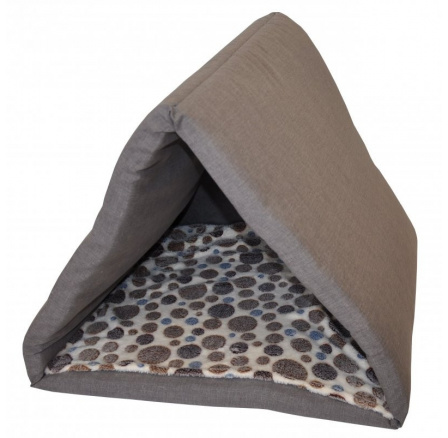 Posteľ baldachýn svetlo šedá melír