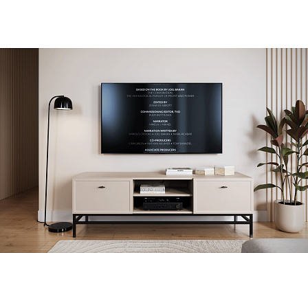 LORINI RTV 150 2SZ - kašmír / čierny T-bar / čierny rám LORINI RTV 150 2SZ - kašmír / čierny T-bar / čierny rám