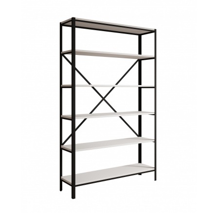 Regál Ralph Čierny+Biely Matný