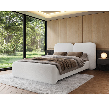 Posteľ Ollival 160x200 s kovovým rámom a úložným boxom, sivý zamat Paolli 01 1 Posteľ Ollival 160x200 s kovovým rámom a úložným boxom, sivý zamat Paolli 01 1