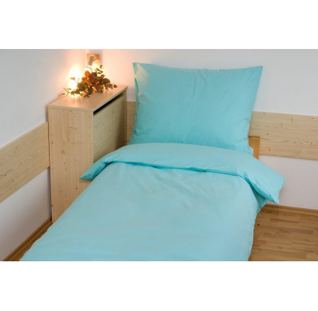 Obliečky bavlna UNI 140x200, 70x90cm zelené nitovaný gombík