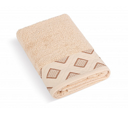 Froté uterák Diamant 50x100cm 500g béžový