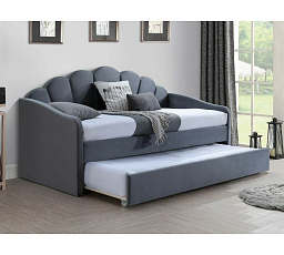 Manželská posteľ BELLA Velvet, 90x200 cm, sivá Bluvel 14