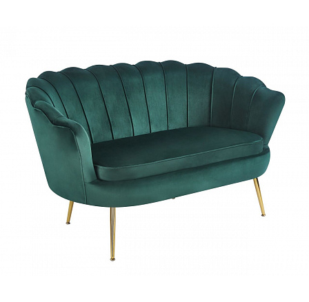 Sofa SF1-FXJG zamatová zelená, nohy zlaté Sofa SF1-FXJG zamatová zelená, nohy zlaté