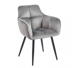 PREDPREDAJ -15% do 30.09 ! Stolička velvet sivá K40-FXJG